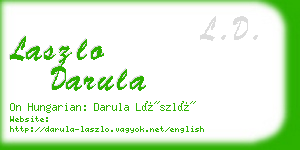 laszlo darula business card